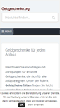 Mobile Screenshot of geldgeschenke.org